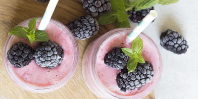 Smoothie de Gengibre y Frutos Rojos